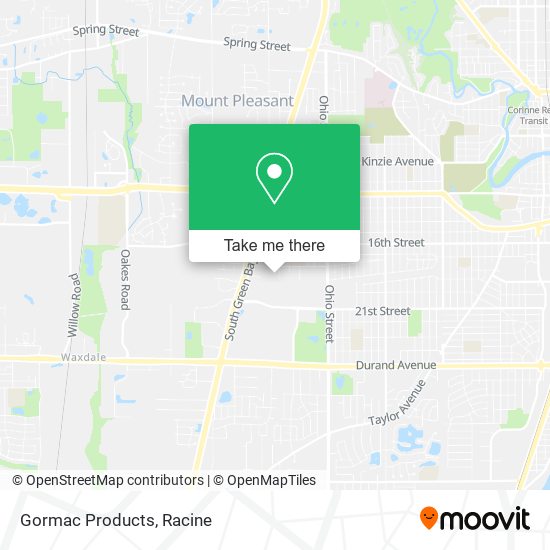 Gormac Products map