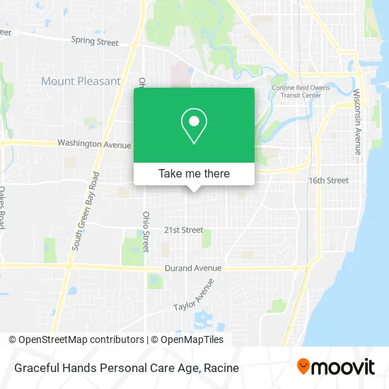 Graceful Hands Personal Care Age map