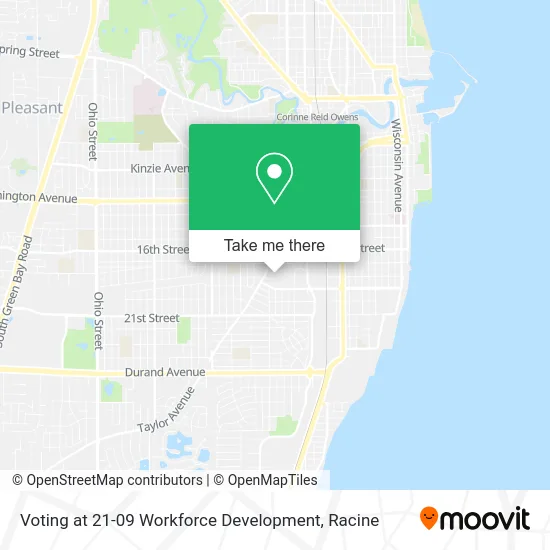 Voting at 21-09 Workforce Development map