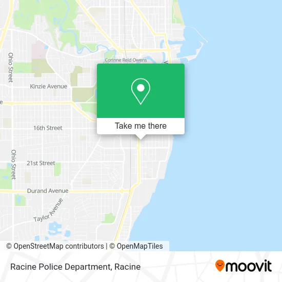 Racine Police Department map