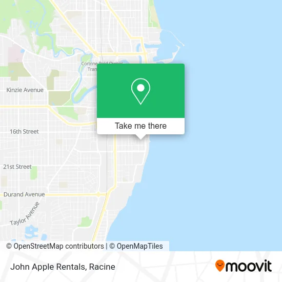 John Apple Rentals map