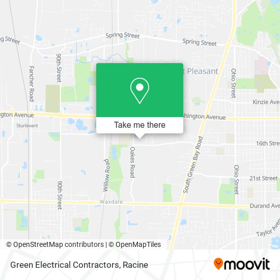 Green Electrical Contractors map