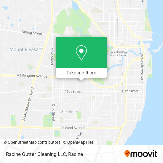 Racine Gutter Cleaning LLC map