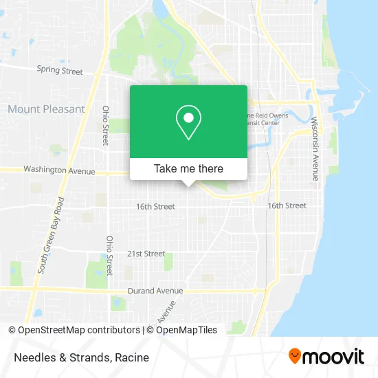 Needles & Strands map