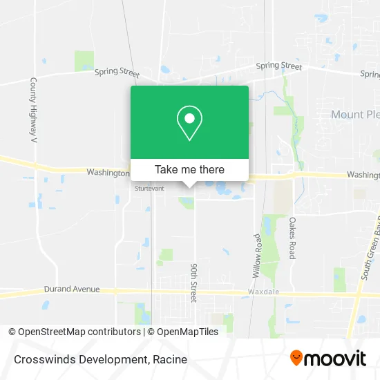 Crosswinds Development map