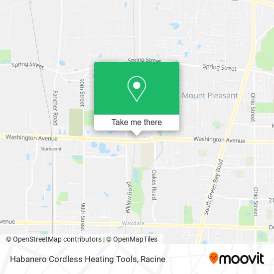 Habanero Cordless Heating Tools map