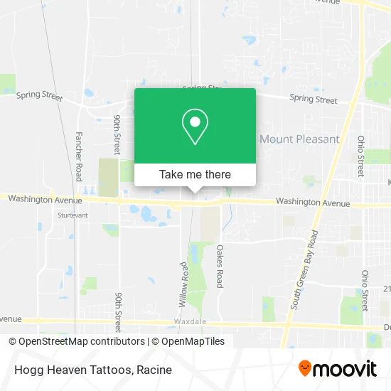 Hogg Heaven Tattoos map