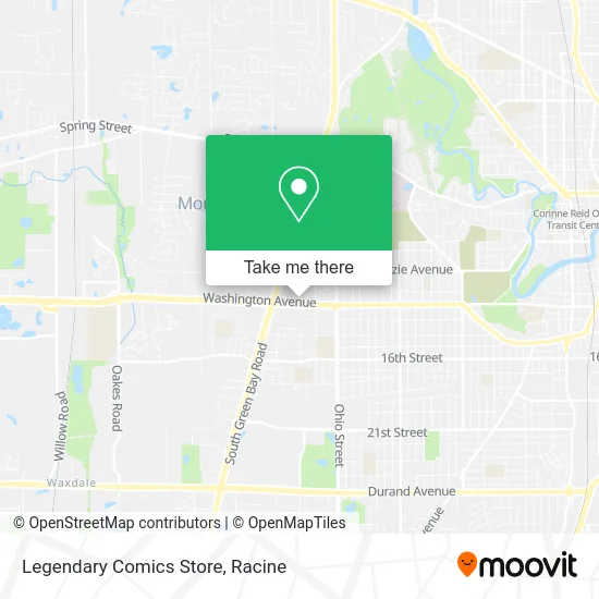 Legendary Comics Store map