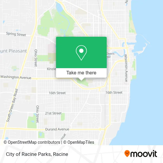 City of Racine Parks map