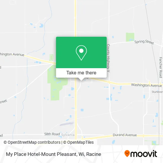 Mapa de My Place Hotel-Mount Pleasant, Wi