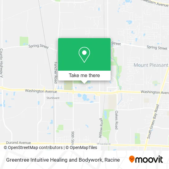 Greentree Intuitive Healing and Bodywork map