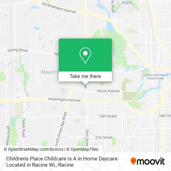 Children's Place Childcare Is A in Home Daycare Located in Racine Wi. map