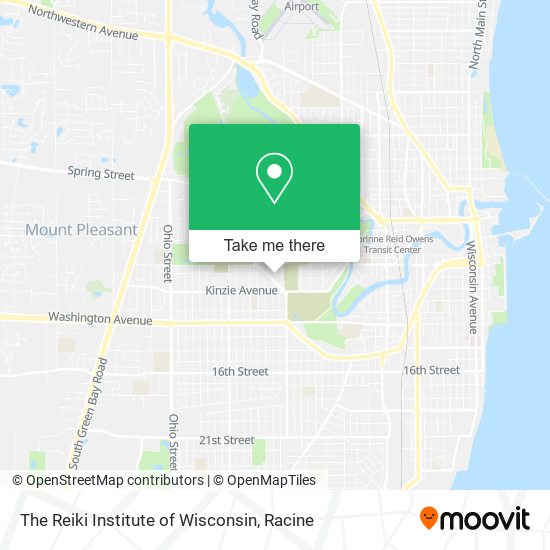 The Reiki Institute of Wisconsin map