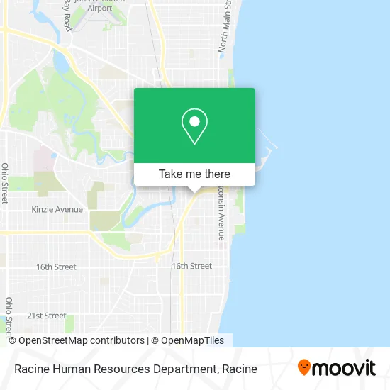 Racine Human Resources Department map