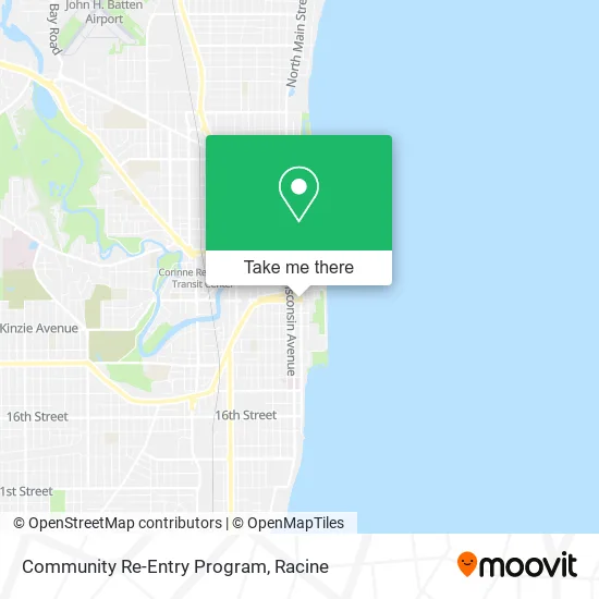 Mapa de Community Re-Entry Program