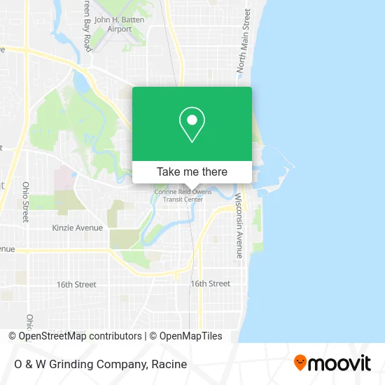 O & W Grinding Company map