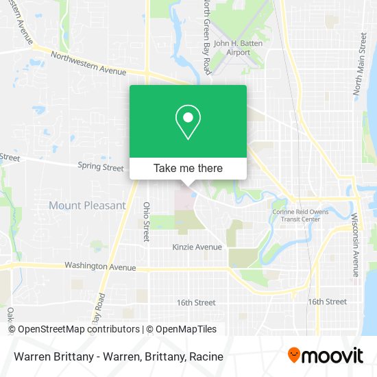 Warren Brittany - Warren, Brittany map
