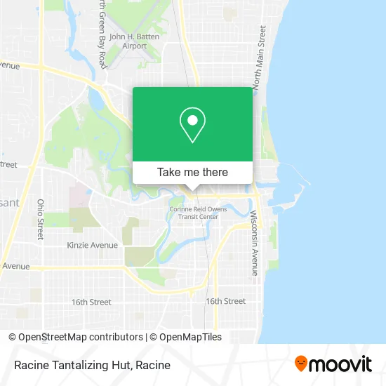 Racine Tantalizing Hut map