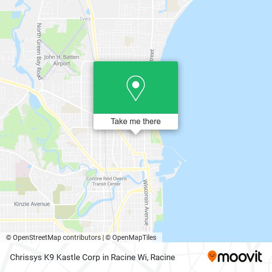 Chrissys K9 Kastle Corp in Racine Wi map