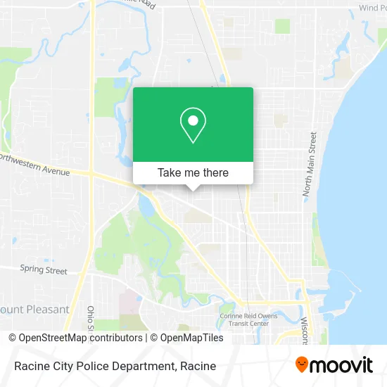 Racine City Police Department map