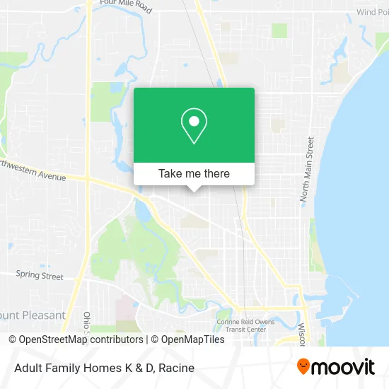 Adult Family Homes K & D map