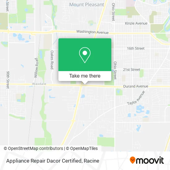 Mapa de Appliance Repair Dacor Certified