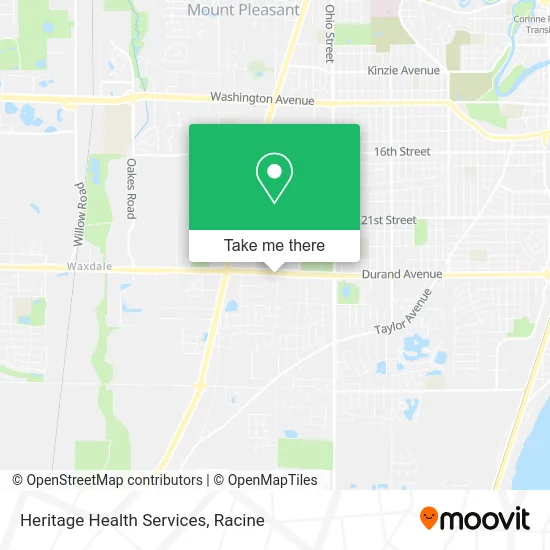 Heritage Health Services map