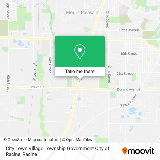 City Town Village Township Government City of Racine map