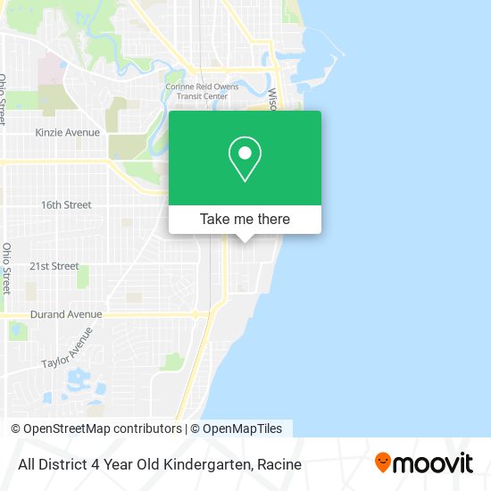 All District 4 Year Old Kindergarten map