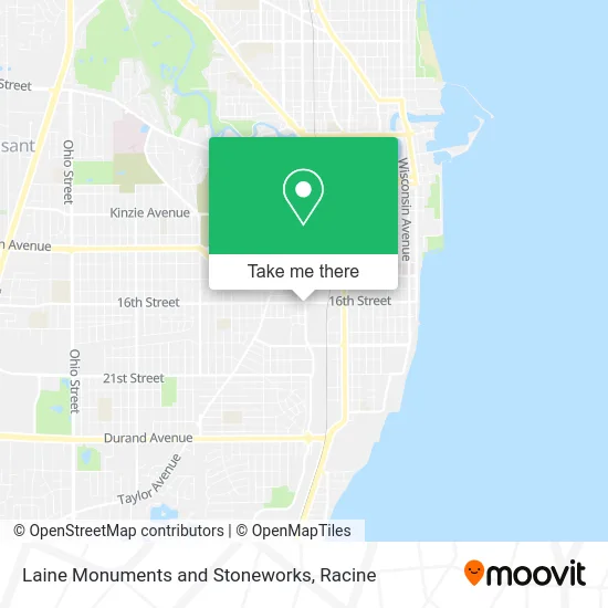 Laine Monuments and Stoneworks map