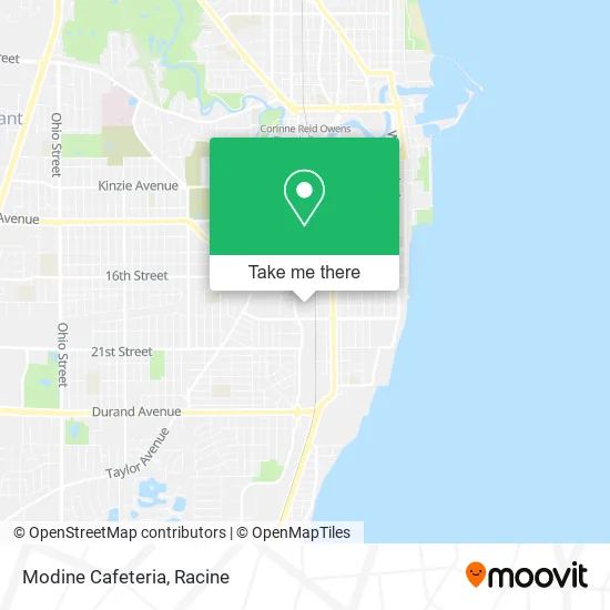 Modine Cafeteria map