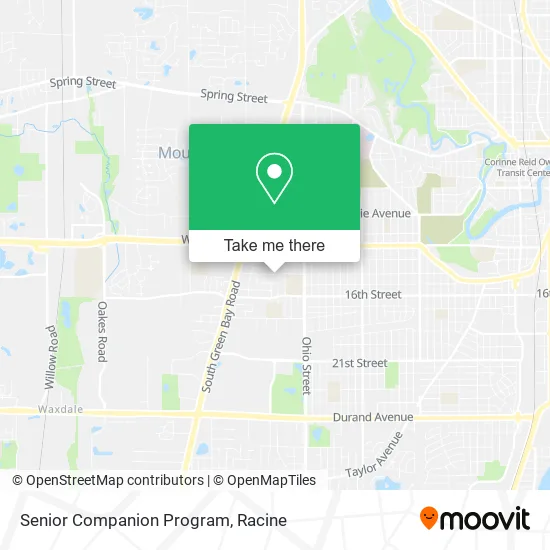 Senior Companion Program map