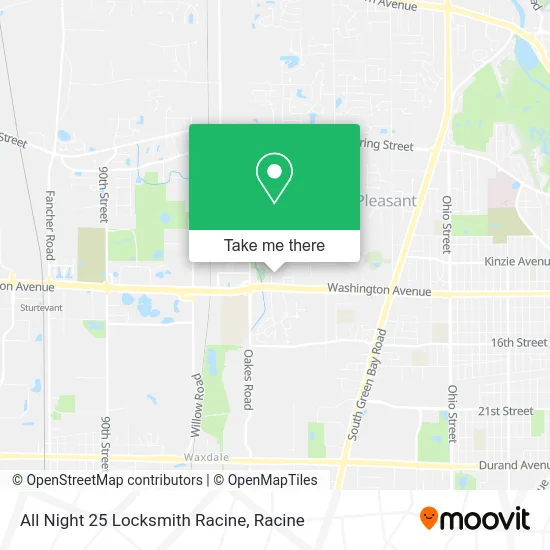 All Night 25 Locksmith Racine map