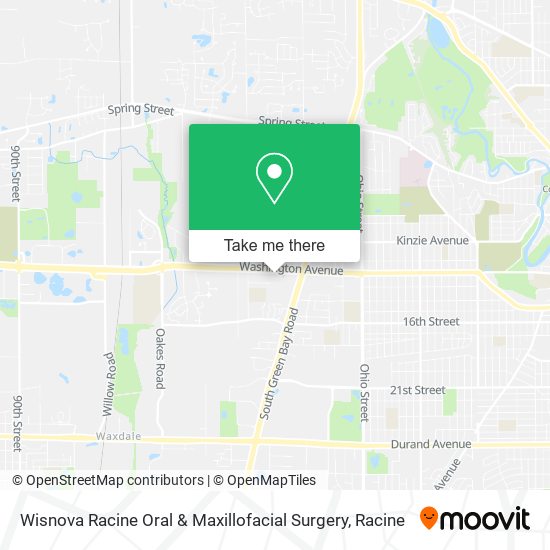 Wisnova Racine Oral & Maxillofacial Surgery map