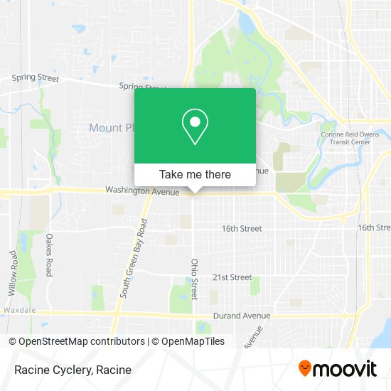 Mapa de Racine Cyclery
