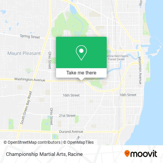 Championship Martial Arts map