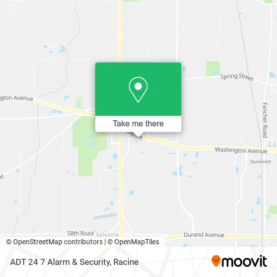 Mapa de ADT 24 7 Alarm & Security