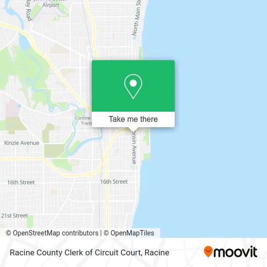 Racine County Clerk of Circuit Court map