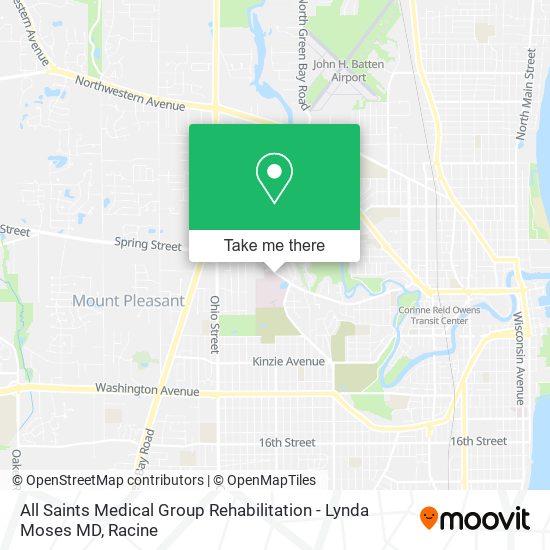 All Saints Medical Group Rehabilitation - Lynda Moses MD map