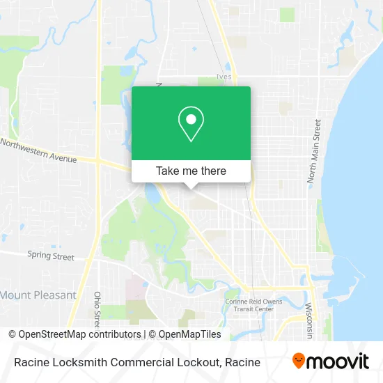 Racine Locksmith Commercial Lockout map