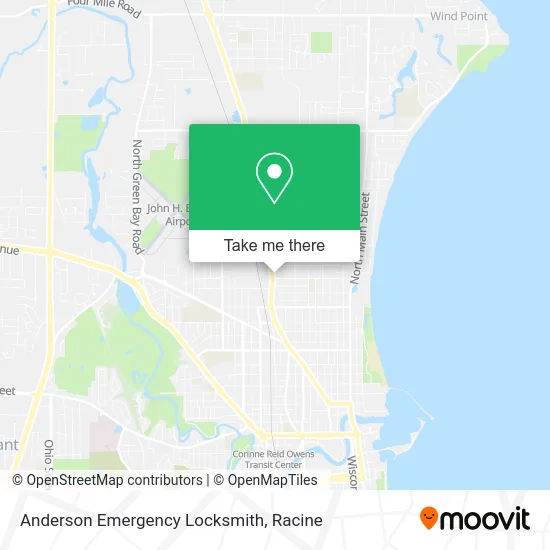 Anderson Emergency Locksmith map
