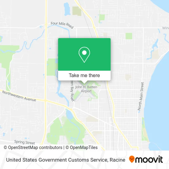 United States Government Customs Service map