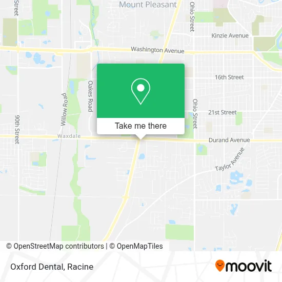 Oxford Dental map