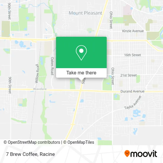 Mapa de 7 Brew Coffee