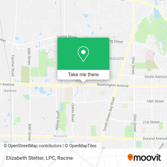 Elizabeth Stetter, LPC map