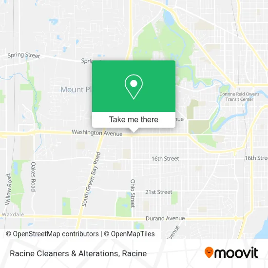 Racine Cleaners & Alterations map
