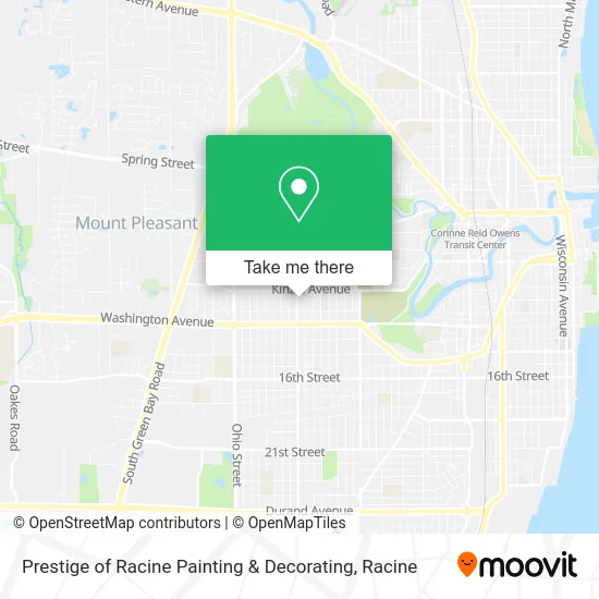 Prestige of Racine Painting & Decorating map