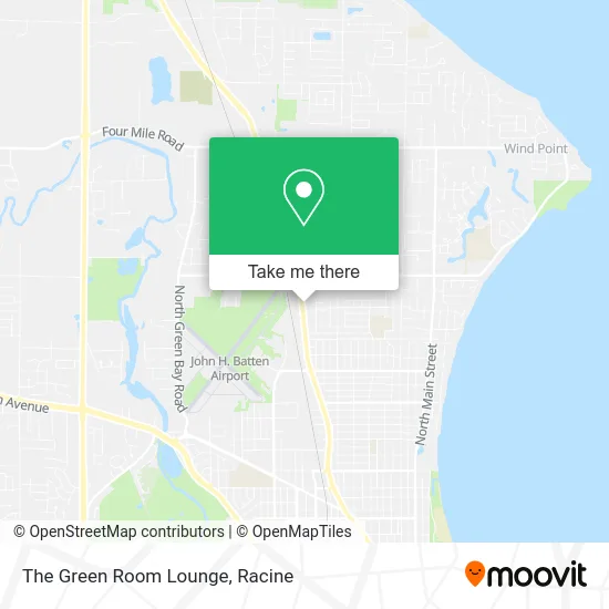 The Green Room Lounge map