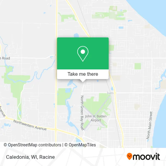 Caledonia, WI map