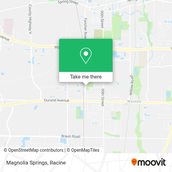 Magnolia Springs map